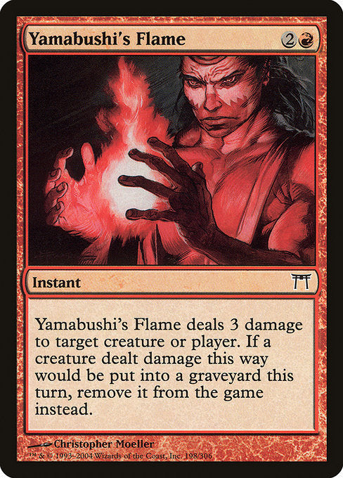 【Foil】【EN】山伏の炎/Yamabushi's Flame [CHK] 赤C No.198