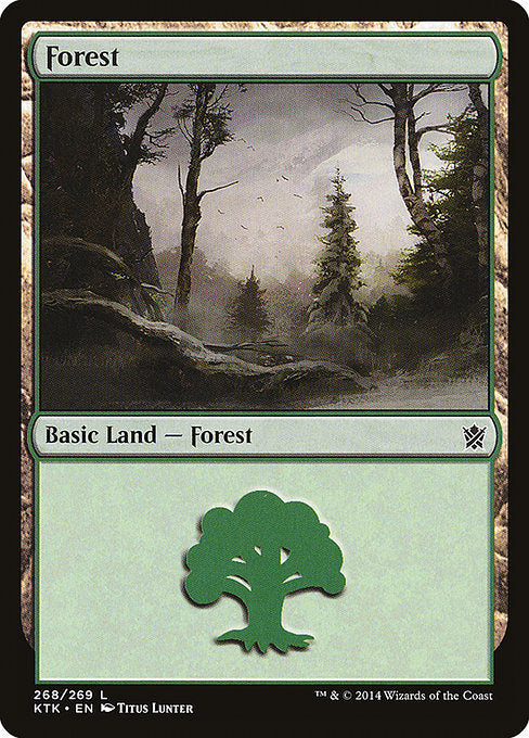 【Foil】【EN】森/Forest [KTK] 無C No.268