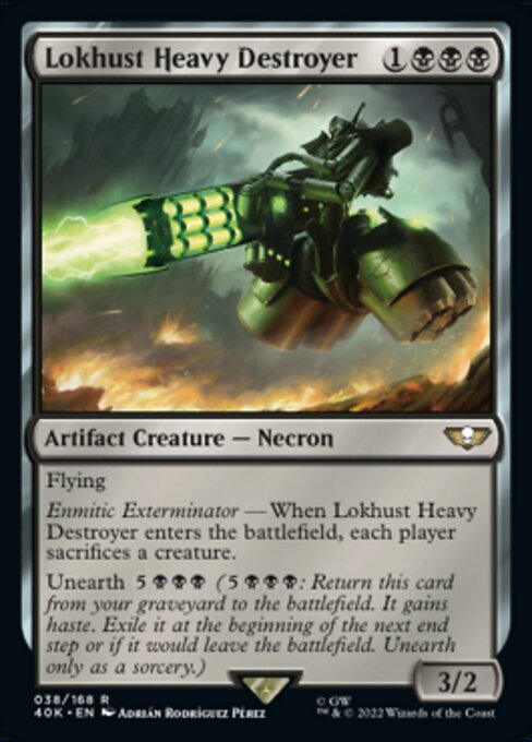 【Foil】【EN】Lokhust Heavy Destroyer [40K] 茶R No.38★