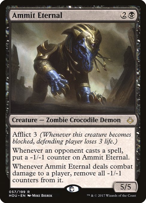 【Foil】【EN】アムムトの永遠衆/Ammit Eternal [HOU] 黒R No.57