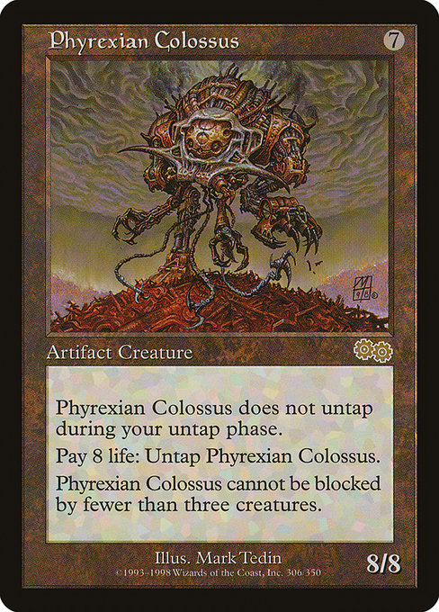 【EN】ファイレクシアの巨像/Phyrexian Colossus [USG] 茶R No.305