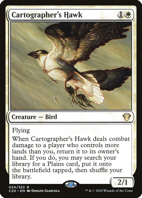 【EN】地図作りの鷹/Cartographer's Hawk [C20] 白R No.24