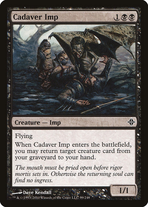 【Foil】【EN】死者のインプ/Cadaver Imp [ROE] 黒C No.99