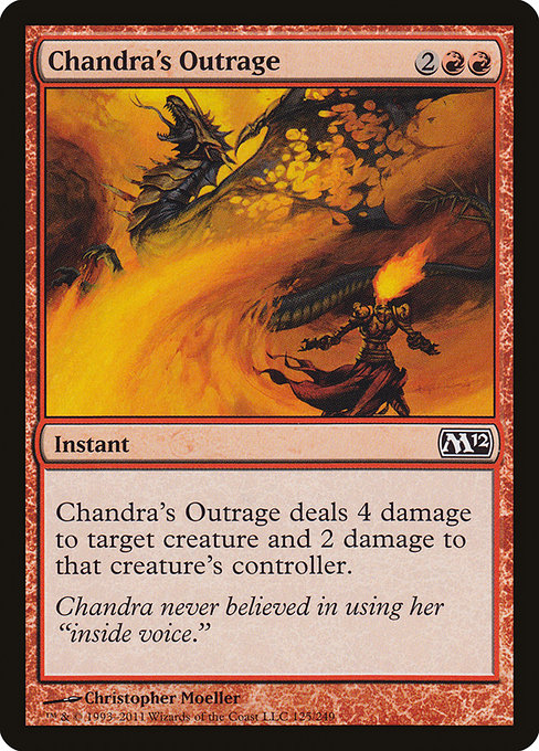 【Foil】【EN】チャンドラの憤慨/Chandra's Outrage [M12] 赤C No.125