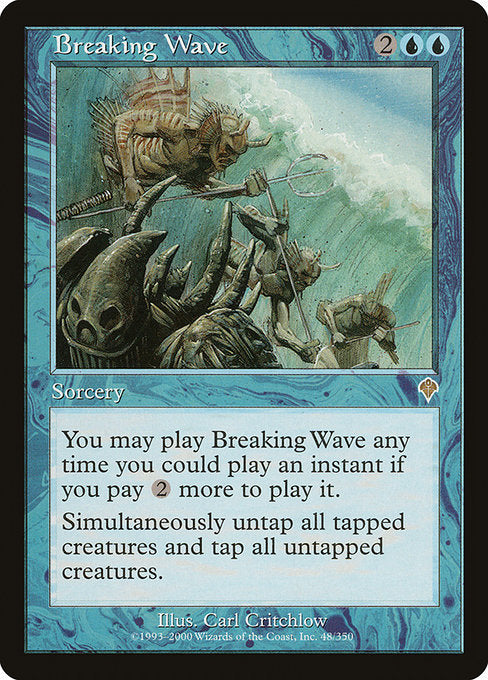 【Foil】【EN】砕ける波/Breaking Wave [INV] 青R No.48