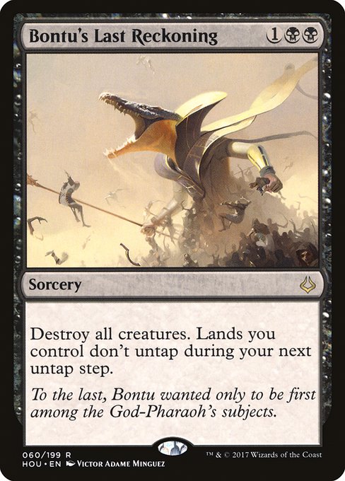 【Foil】【EN】バントゥ最後の算段/Bontu's Last Reckoning [HOU] 黒R No.60