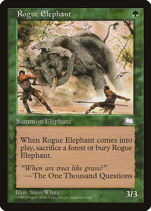 【EN】はぐれ象/Rogue Elephant [WTH] 緑C No.139