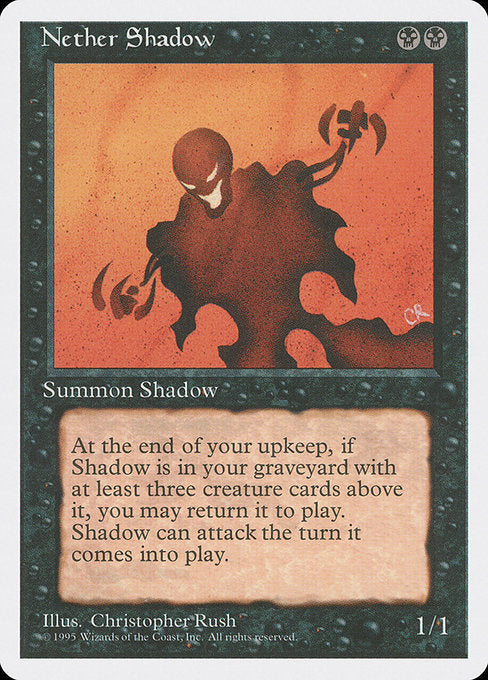 【EN】冥界の影/Nether Shadow [4ED] 黒R No.149