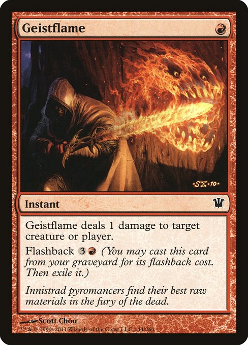 【Foil】【EN】霊炎/Geistflame [ISD] 赤C No.144