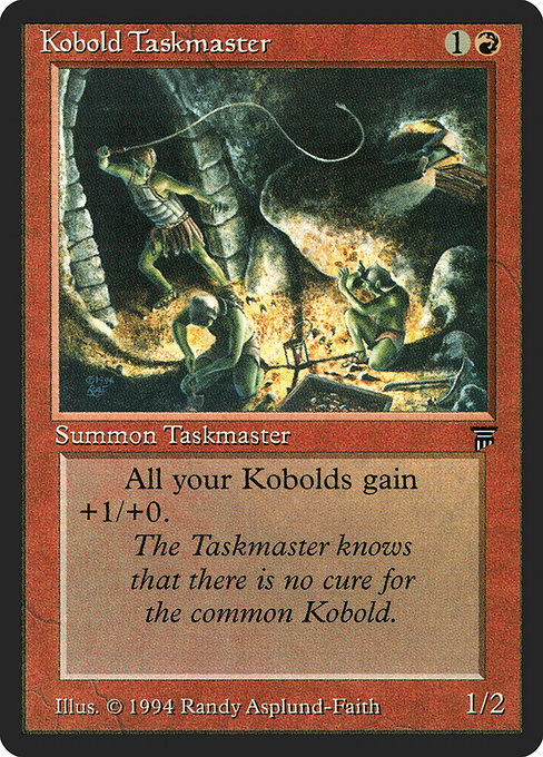 【EN】コボルドの監督官/Kobold Taskmaster [LEG] 赤U No.156