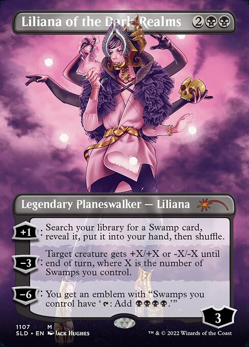 【ボーダレス】【Foil】【EN】闇の領域のリリアナ/Liliana of the Dark Realms [SLD] 黒M No.1107