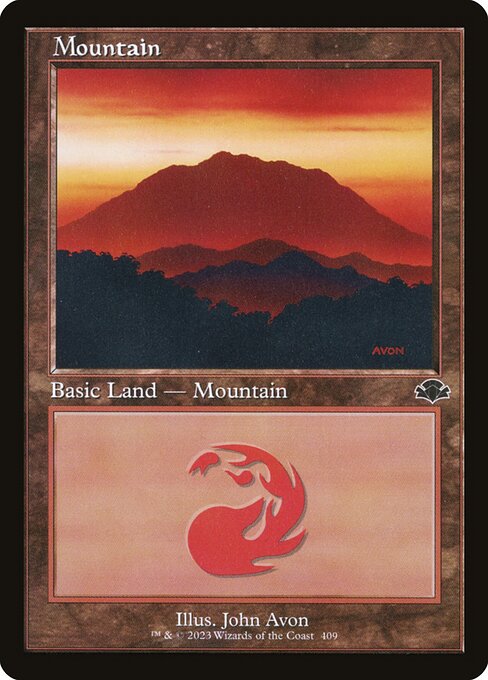 【Foil】【EN】山/Mountain [DMR] 無C No.409