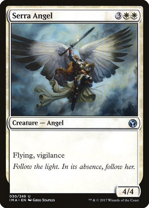 【Foil】【EN】セラの天使/Serra Angel [IMA] 白U No.30
