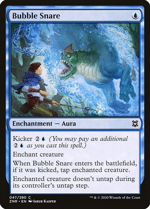 【Foil】【EN】泡の罠/Bubble Snare [ZNR] 青C No.47