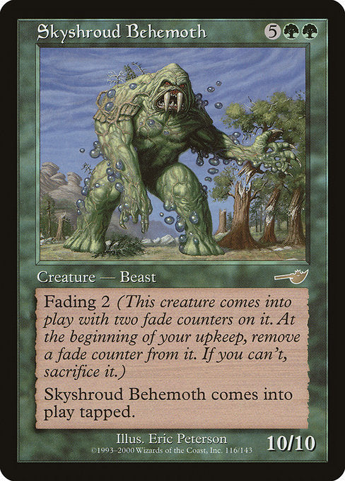 【EN】スカイシュラウドのビヒモス/Skyshroud Behemoth [NEM] 緑R No.116