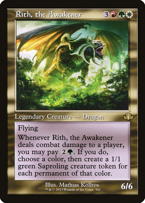 【Foil】【EN】煽動するものリース/Rith, the Awakener [DMR] 金R No.366