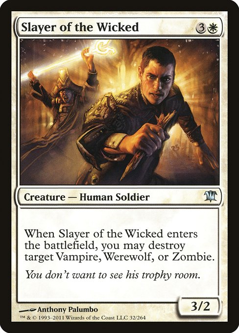 【Foil】【EN】忌まわしきものの処刑者/Slayer of the Wicked [ISD] 白U No.32
