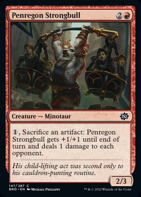 【Foil】【EN】ペンレゴンの剛牛/Penregon Strongbull [BRO] 赤C No.147