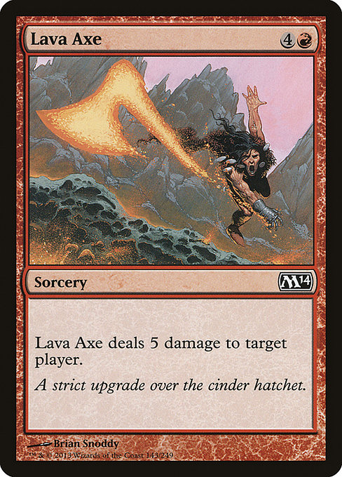 【Foil】【EN】溶岩の斧/Lava Axe [M14] 赤C No.143