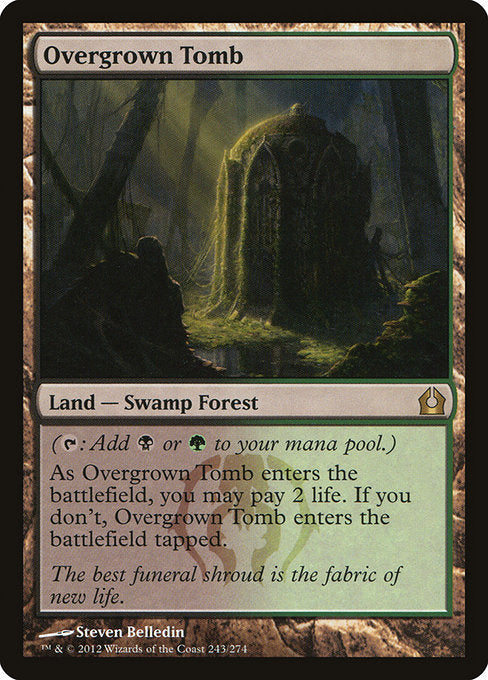 【Foil】【EN】草むした墓/Overgrown Tomb [RTR] 無R No.243