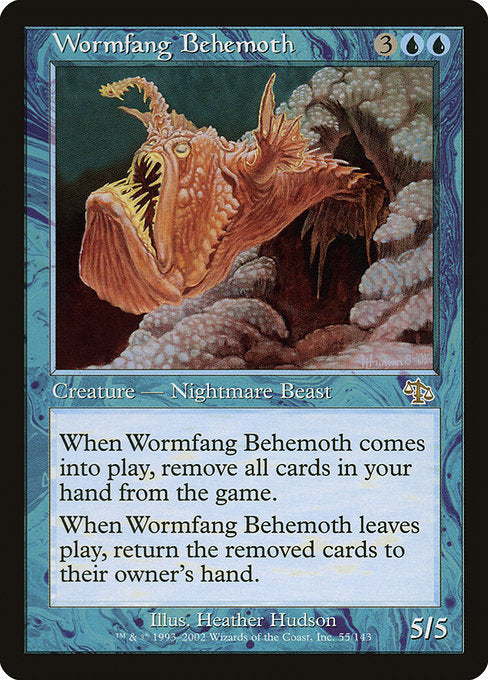【EN】寄生牙のベヒモス/Wormfang Behemoth [JUD] 青R No.55