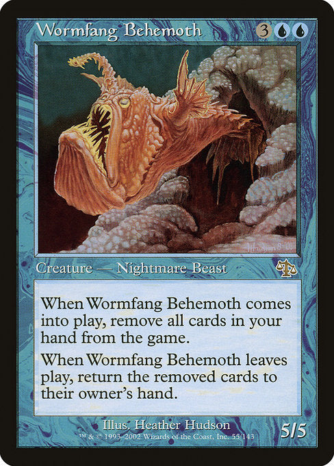 【Foil】【EN】寄生牙のベヒモス/Wormfang Behemoth [JUD] 青R No.55