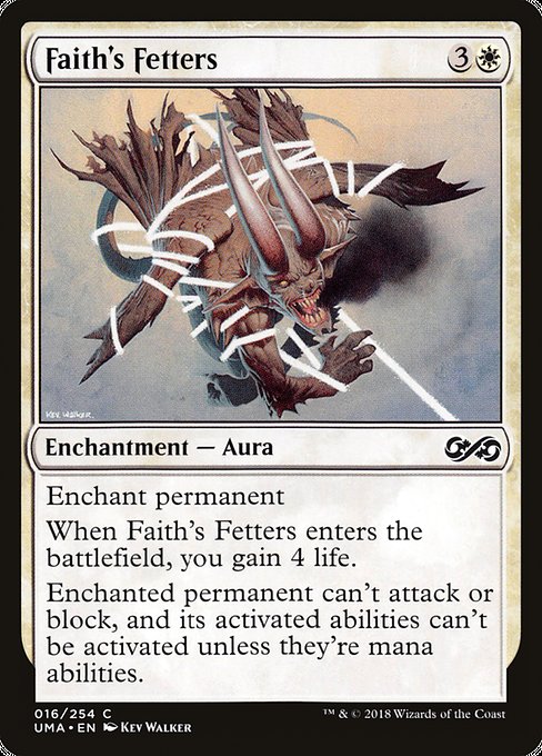 【Foil】【EN】信仰の足枷/Faith's Fetters [UMA] 白C No.16