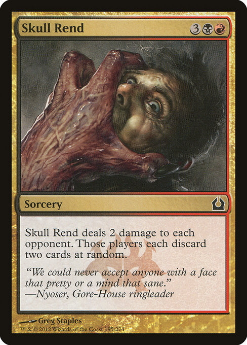 【Foil】【EN】頭蓋裂き/Skull Rend [RTR] 金C No.195