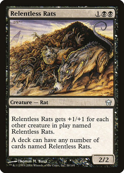 【EN】執拗なネズミ/Relentless Rats [5DN] 黒U No.58