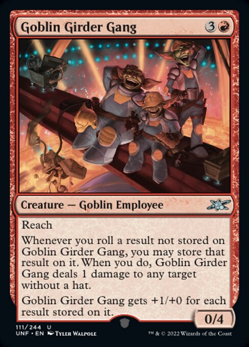 【Foil】【EN】Goblin Girder Gang [UNF] 赤U No.111