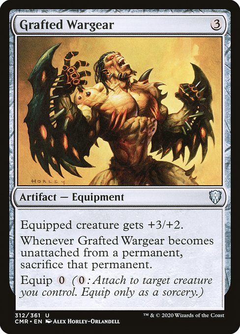 【Foil】【EN】融合する武具/Grafted Wargear [CMR] 茶U No.312