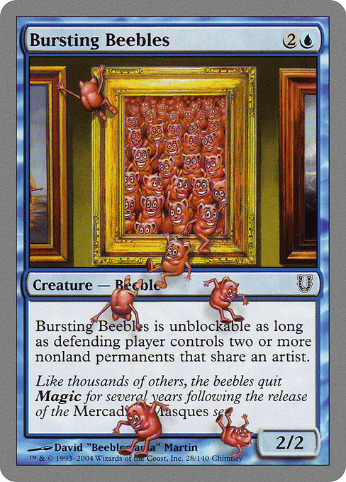 【Foil】【EN】Bursting Beebles [UNH] 青C No.28