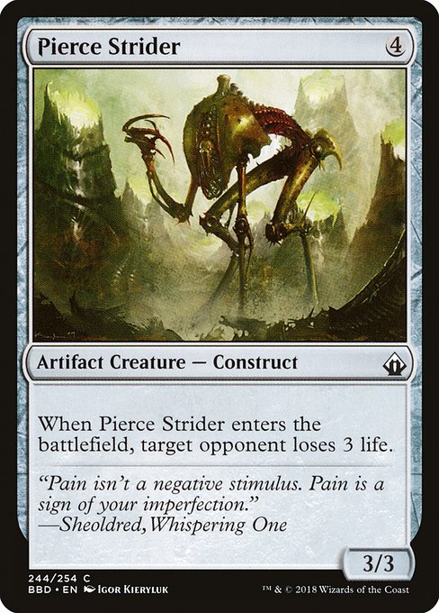 【Foil】【EN】貫く徘徊者/Pierce Strider [BBD] 茶C No.244