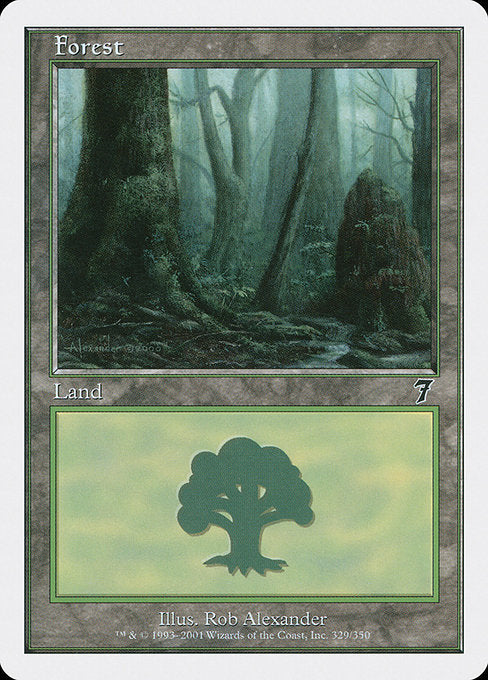 【Foil】【EN】森/Forest [7ED] 無C No.329