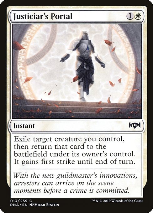 【Foil】【EN】大司法官の扉/Justiciar's Portal [RNA] 白C No.13