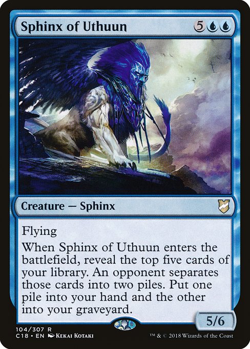 【EN】ウスーンのスフィンクス/Sphinx of Uthuun [C18] 青R No.104