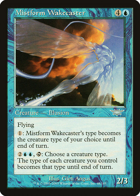 【Foil】【EN】霧衣の覚醒者/Mistform Wakecaster [LGN] 青U No.48