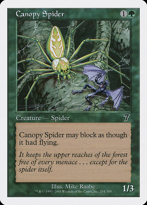 【EN】梢の蜘蛛/Canopy Spider [7ED] 緑C No.234
