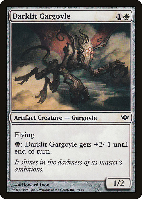 【Foil】【EN】闇光りのガーゴイル/Darklit Gargoyle [CON] 茶C No.7