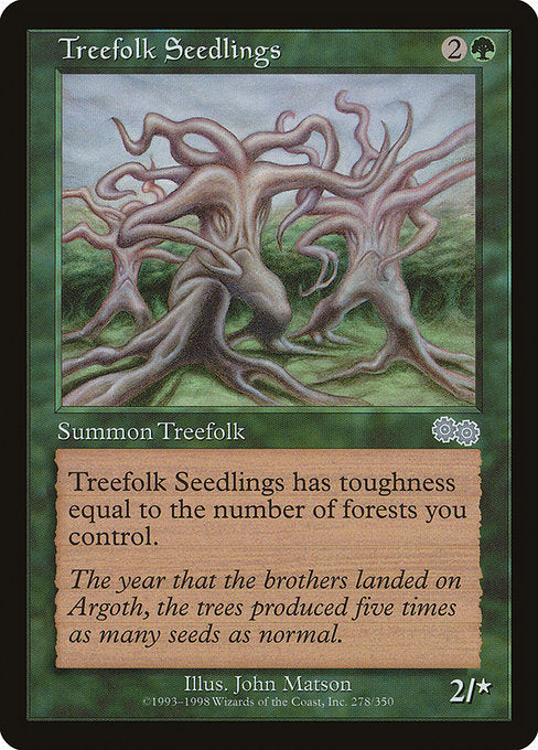 【EN】ツリーフォークの若木/Treefolk Seedlings [USG] 緑U No.278