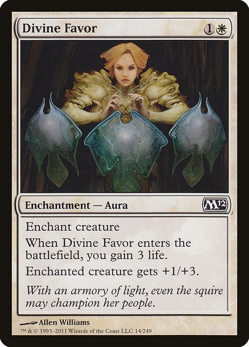 【Foil】【EN】神聖なる好意/Divine Favor [M12] 白C No.14