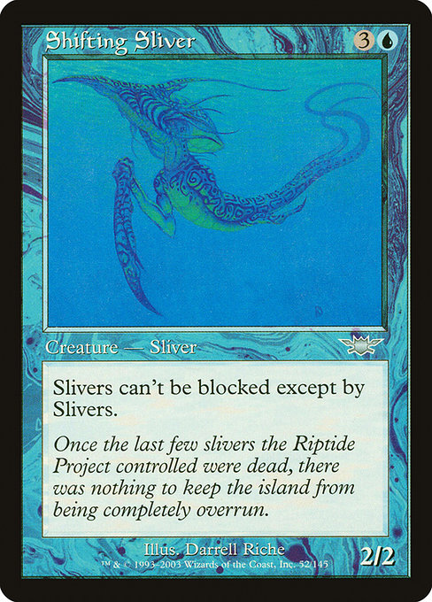 【Foil】【EN】変容スリヴァー/Shifting Sliver [LGN] 青U No.52