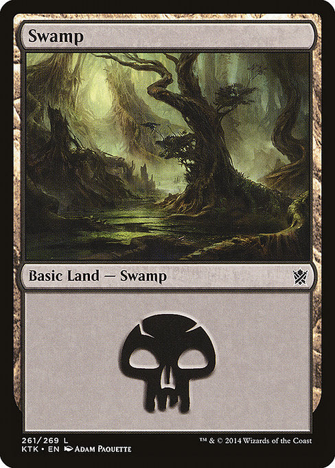 【Foil】【EN】沼/Swamp [KTK] 無C No.261