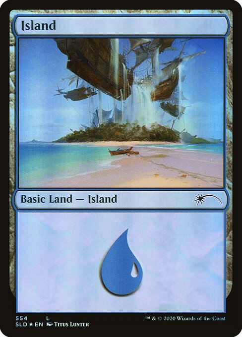 【Foil】【EN】島/Island [SLD] 無C No.554