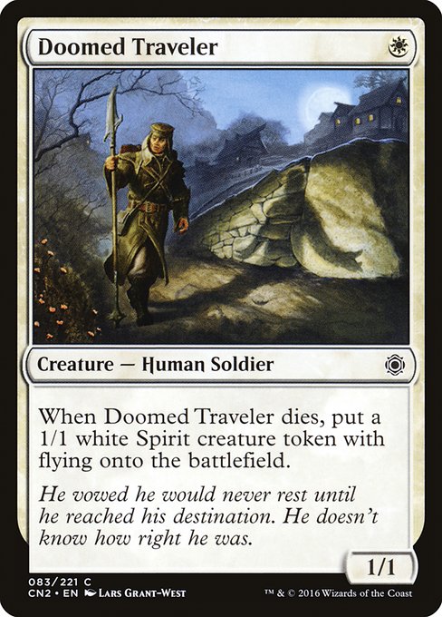 【Foil】【EN】宿命の旅人/Doomed Traveler [CN2] 白C No.83