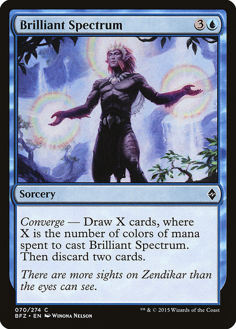 【Foil】【EN】輝く光波/Brilliant Spectrum [BFZ] 青C No.70