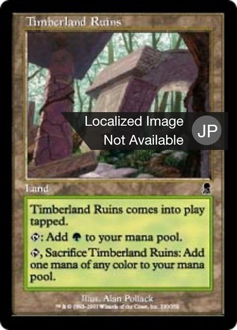 【Foil】【JP】森林地の廃墟/Timberland Ruins [ODY] 無C No.330