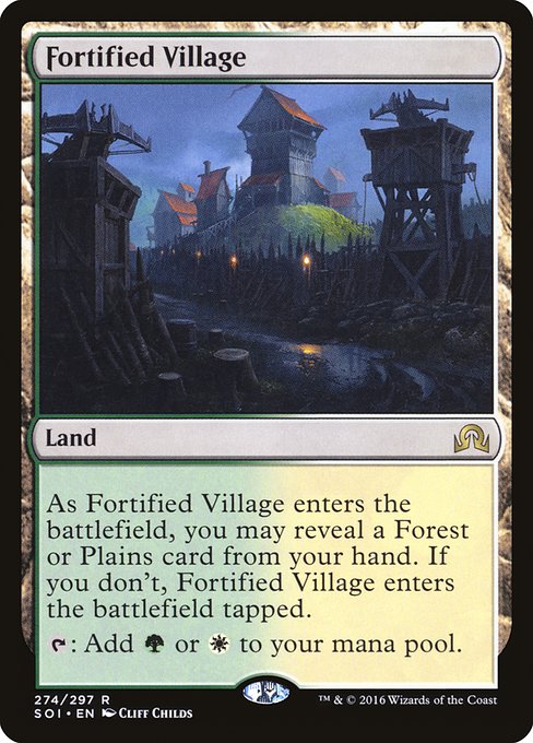 【Foil】【EN】要塞化した村/Fortified Village [SOI] 無R No.274