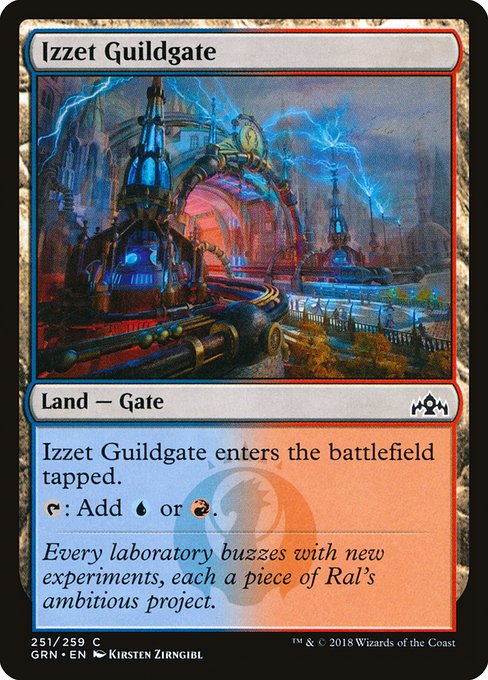 【Foil】【EN】イゼットのギルド門/Izzet Guildgate [GRN] 無C No.251