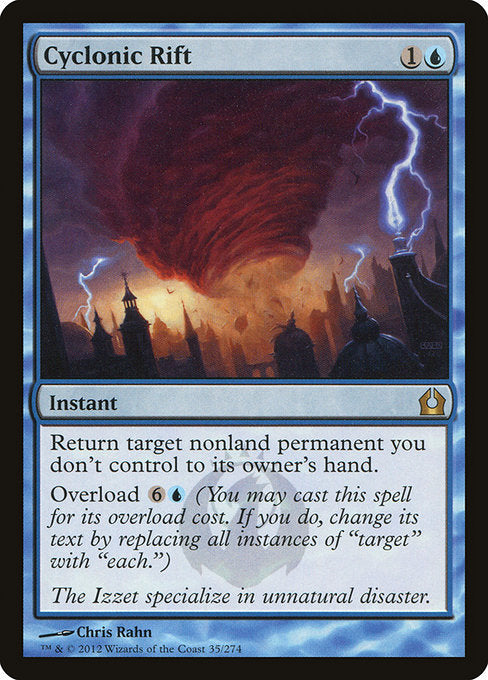 【Foil】【EN】サイクロンの裂け目/Cyclonic Rift [RTR] 青R No.35